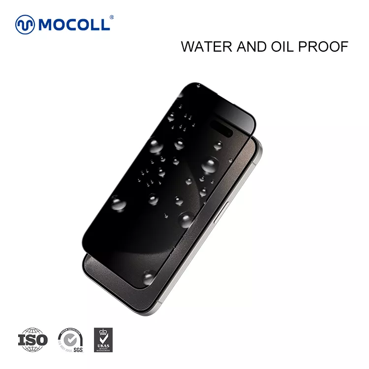 2.5D Full Cover Privacy (Korean Glue ) iPhone 15 Pro Max - Image 3