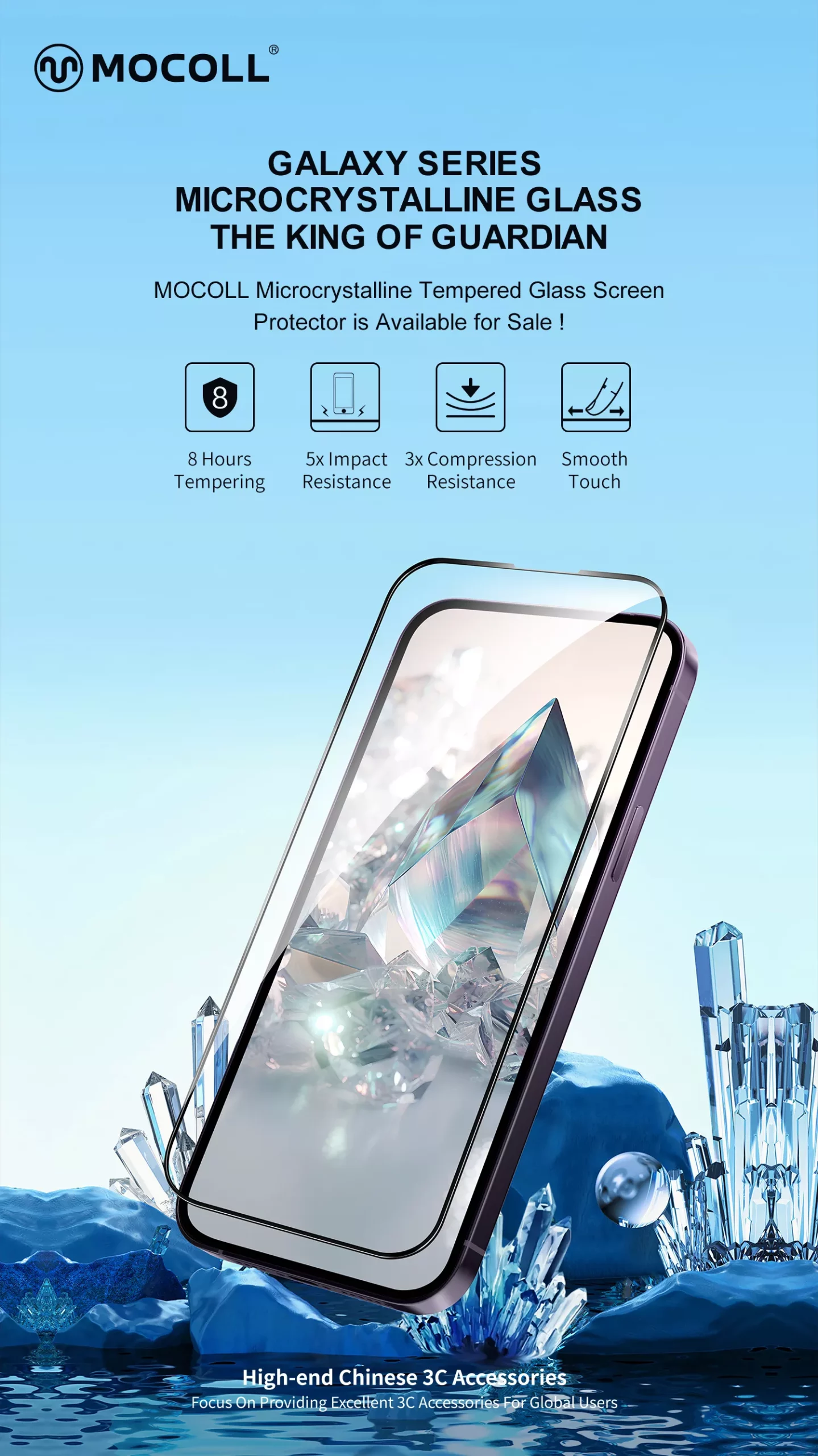 2.5D Full Cover (Microcrystalline Glass) iPhone 15 - Image 6