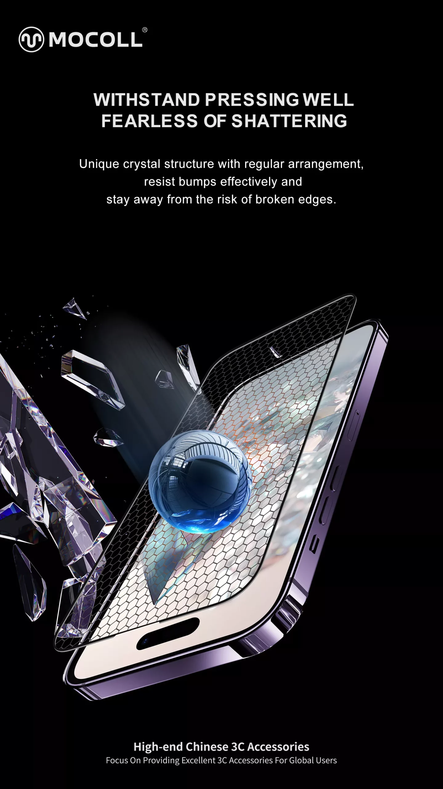 2.5D Full Cover (Microcrystalline Glass) iPhone 15 - Image 5