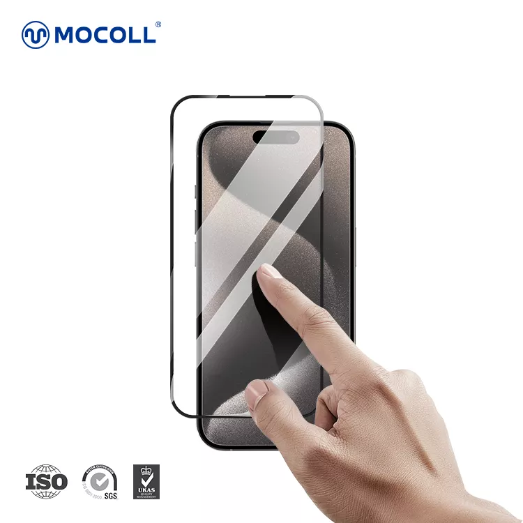 2.5D Full Cover (Microcrystalline Glass) iPhone 15 Pro Max - Image 4