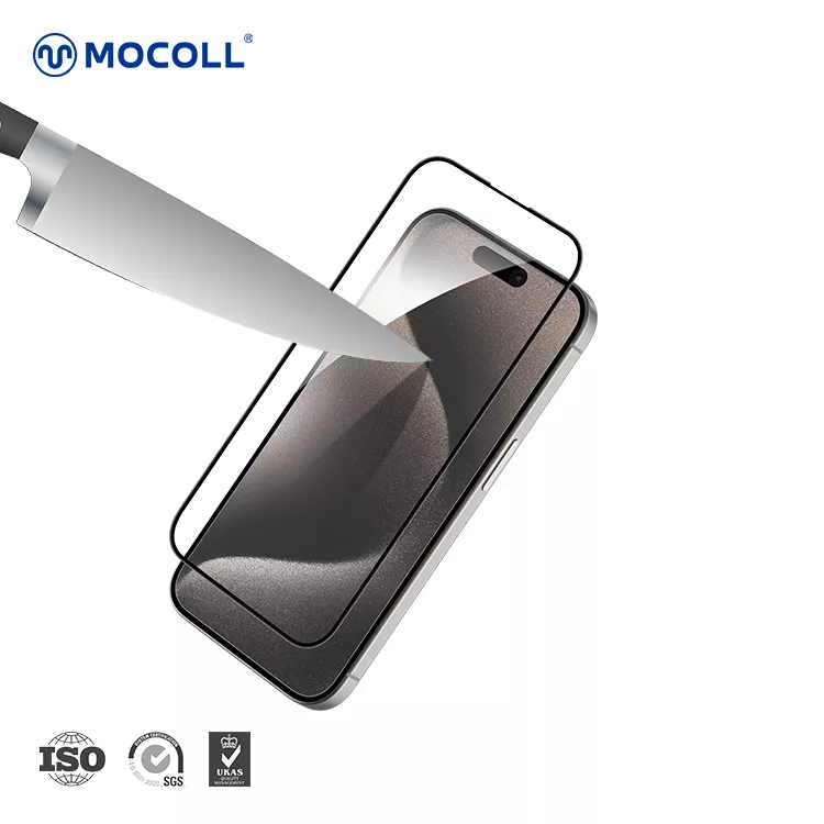 2.5D Full Cover (Microcrystalline Glass) iPhone 15 Pro Max - Image 6