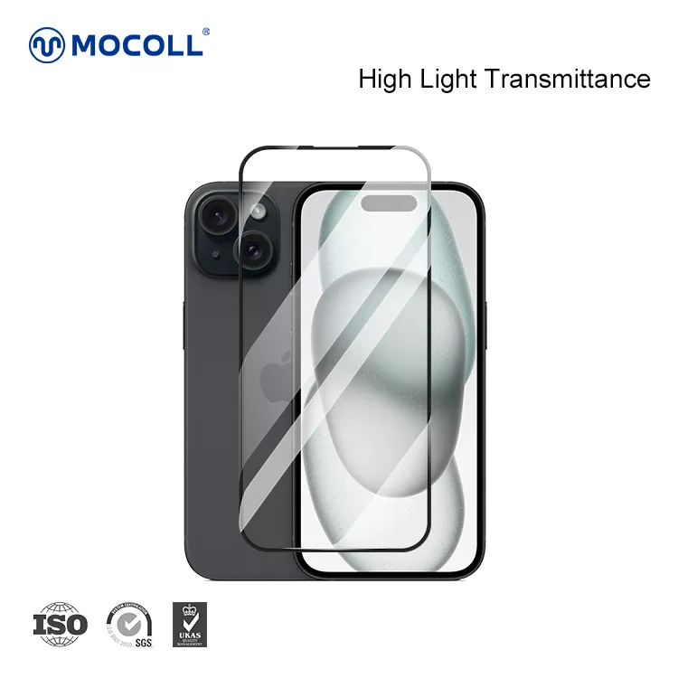 2.5D Full Cover iPhone 15 (Black edges) - Image 6