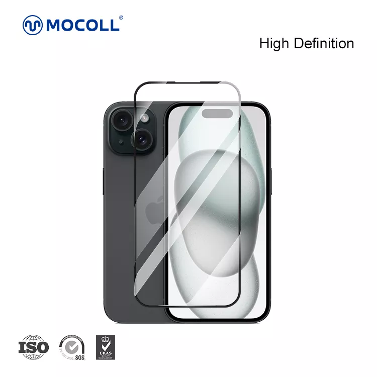 2.5D Full Cover iPhone 15 (Black edges) - Image 5