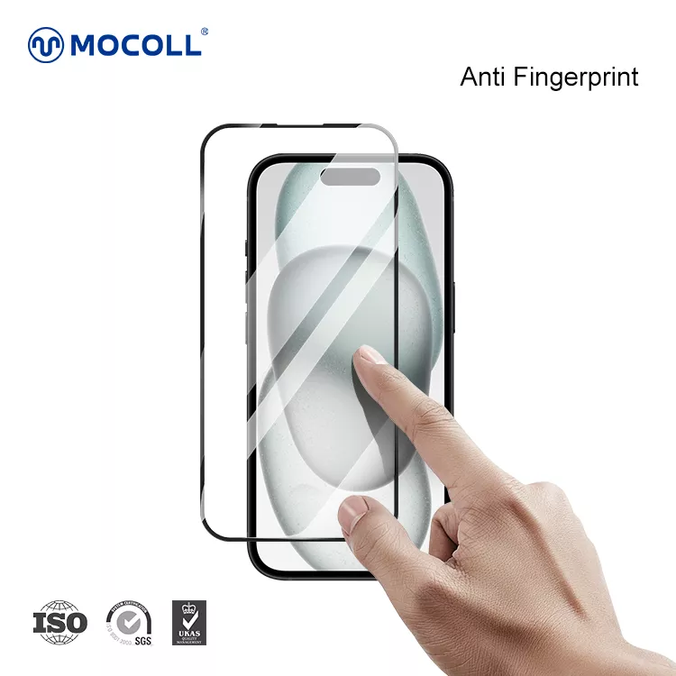 2.5D Full Cover iPhone 15 (Black edges) - Image 3