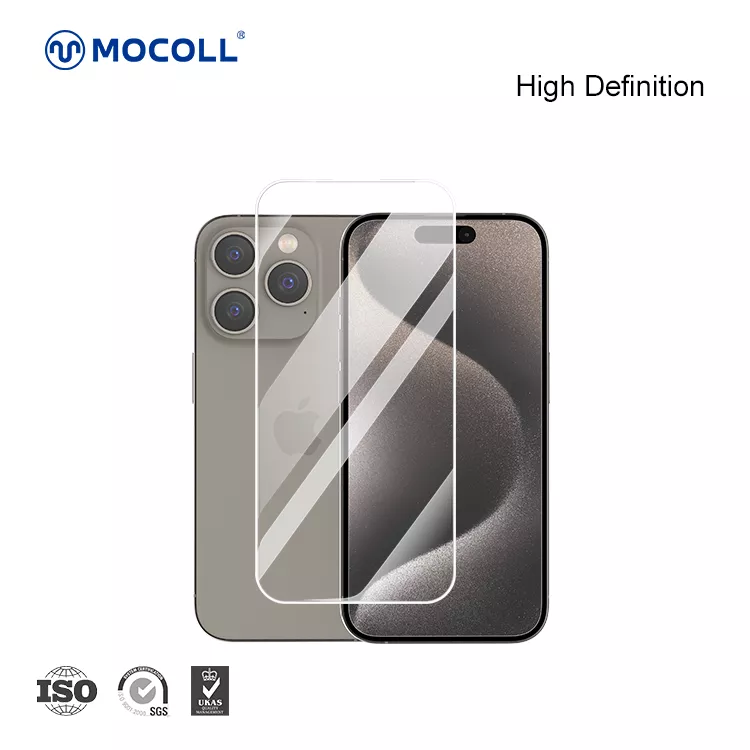 2.5D Full Cover iPhone 15 Pro (Clear)' - Image 6