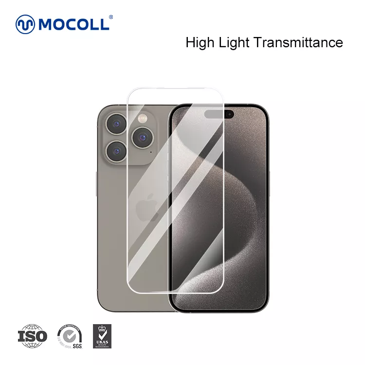 2.5D Full Cover iPhone 15 Pro (Clear)' - Image 2