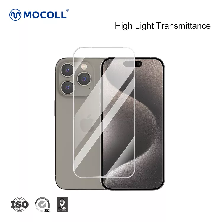 2.5D Full Cover iPhone 15 Pro Max (Clear) - Image 2