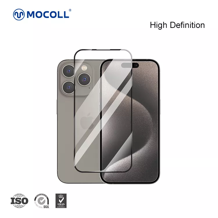 2.5D Full Cover iPhone 15 Pro Max (Black edges) - Image 7