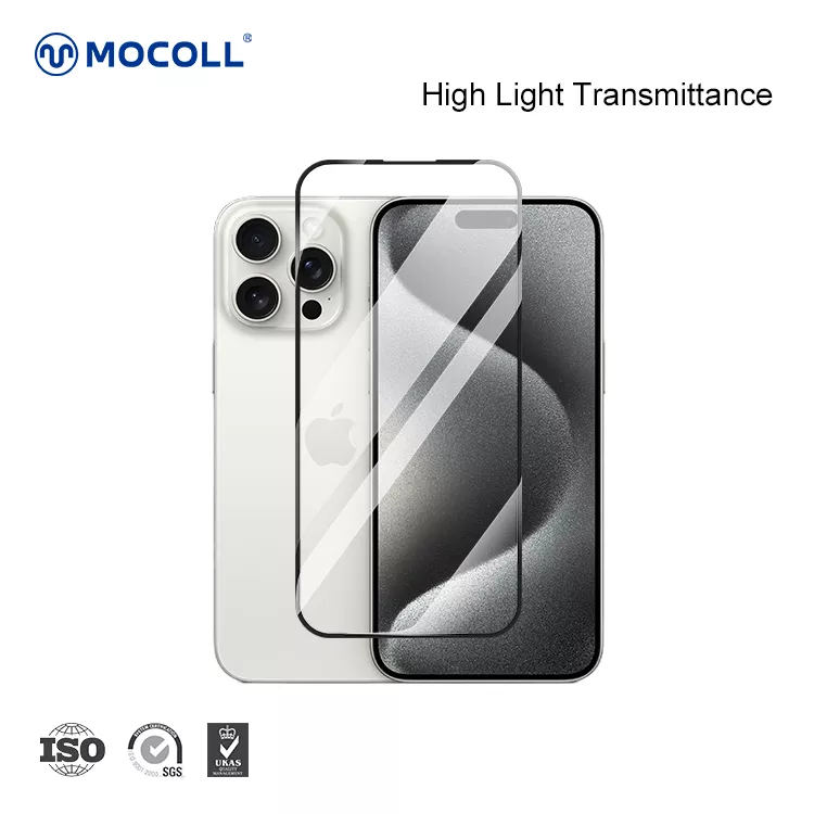 2.5D Full Cover iPhone 15 Pro Max (Black edges) - Image 5