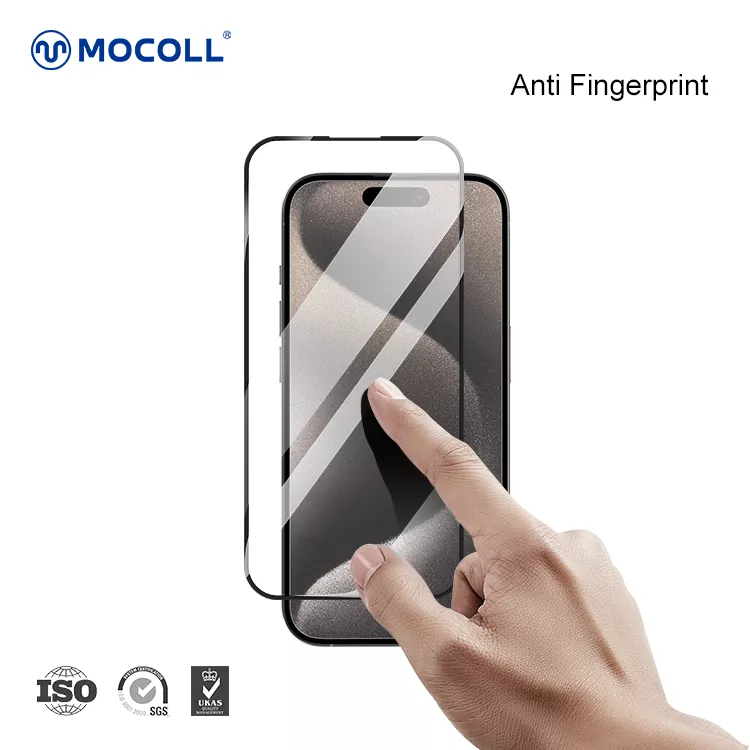 2.5D Full Cover iPhone 15 Pro Max (Black edges) - Image 3