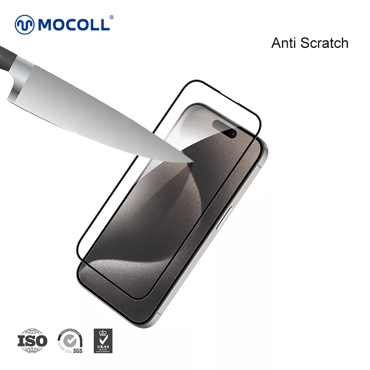 2.5D Full Cover iPhone 15 Pro Max (Black edges) - Image 2