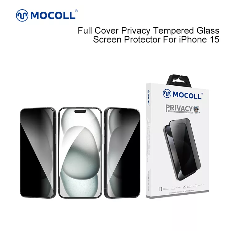 2.5D Full Cover Privacy (Korean Glue ) iPhone 15 - Image 3