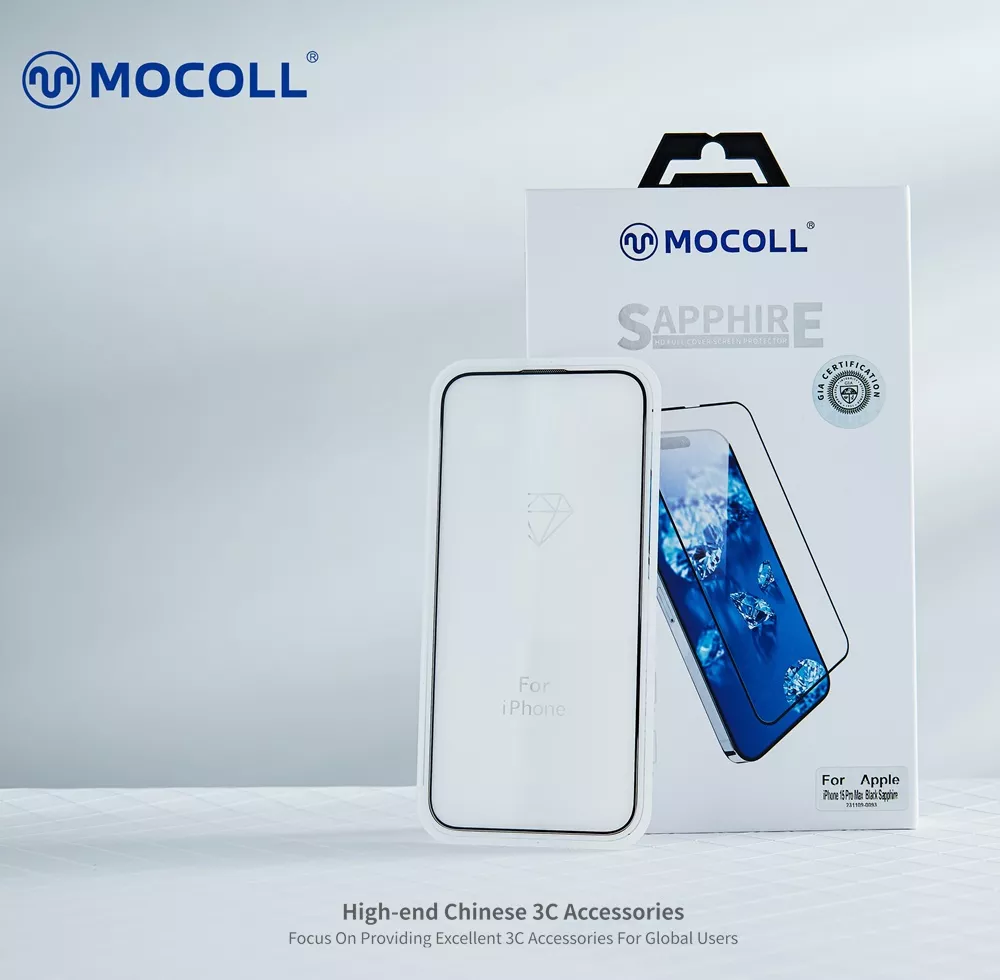 2,5D Full Cover Sapphire Glass iPhone 15 Pro - Image 3