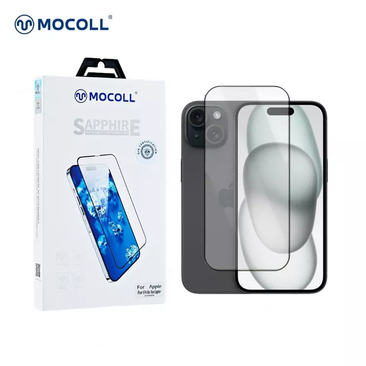 2,5D Full Cover Sapphire Glass iPhone 14 Pro/ 15
