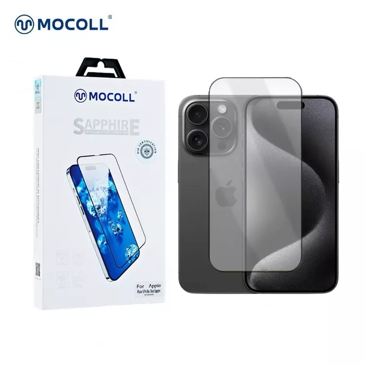 2,5D Full Cover Sapphire Glass iPhone 15 Pro