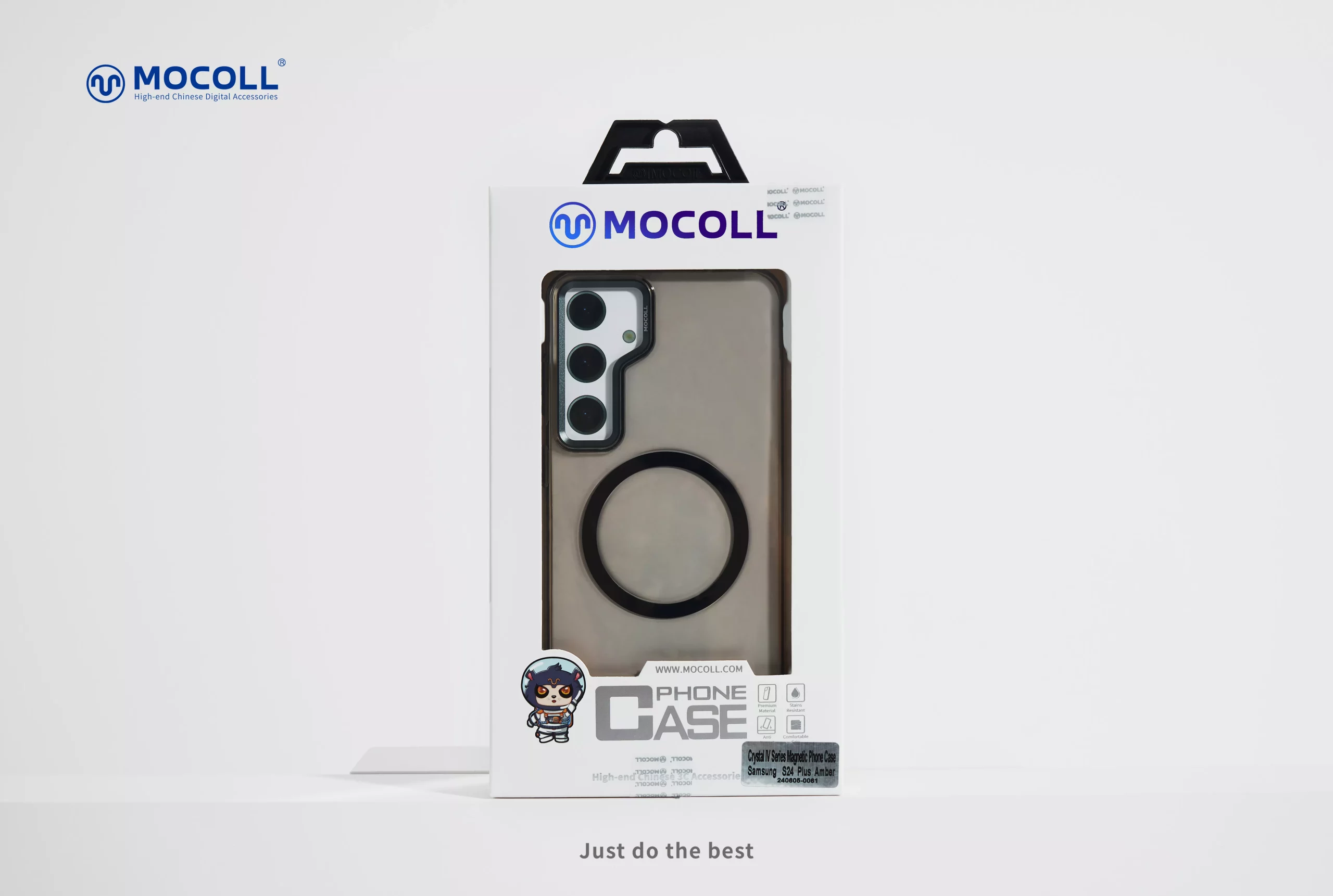 Crystal IV Series Magnetic Phone Case for Samsung S24 Plus - Amber - Image 2