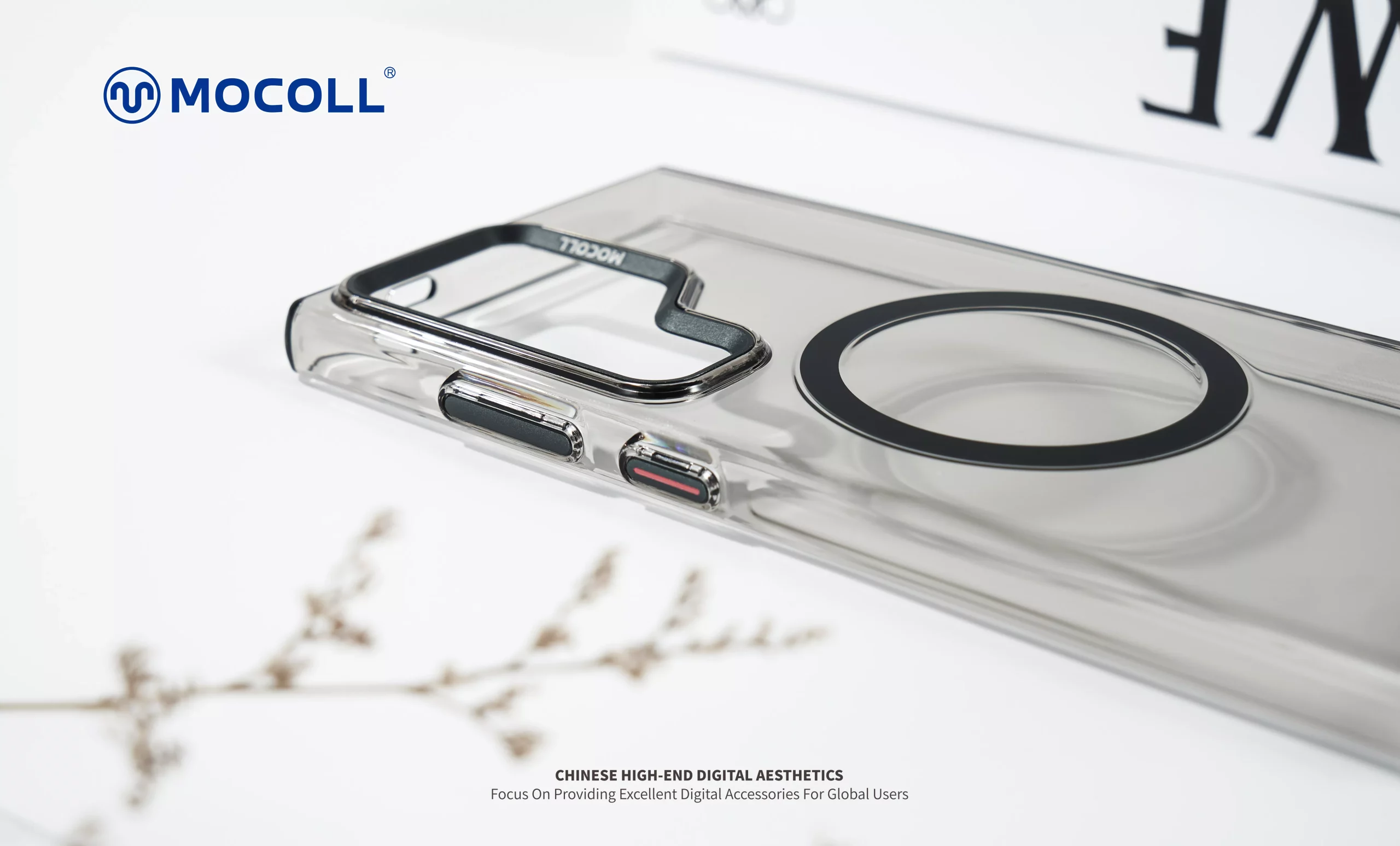 Crystal IV Series Magnetic Phone Case for Samsung S24 Ultra - Amber - Image 3